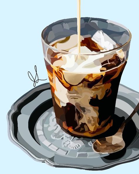 @jlcreationz shared a photo on Instagram: “Obsessed with iced coffee so I just had to draw it!🤩 reference photo from @pinterest #icedcoffee #pinterest #coffee #icedcoffeeaddict…” • Jul 1, 2020 at 11:15pm UTC Coffee Clipart, Coffee Drawing, Watercolor Clip Art, Coffee Painting, Coffee Theme, Printable Image, Food Illustrations, Coffee Art, Etsy Crafts