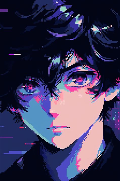 Pixel Art Pfp Aesthetic, Pixel Anime Pfp, Space Anime Aesthetic, 90s Art Aesthetic, Lofi Pfp, Pixley Art, Pixel Art Pfp, Aesthetic Lofi Art, Pixel Pfp