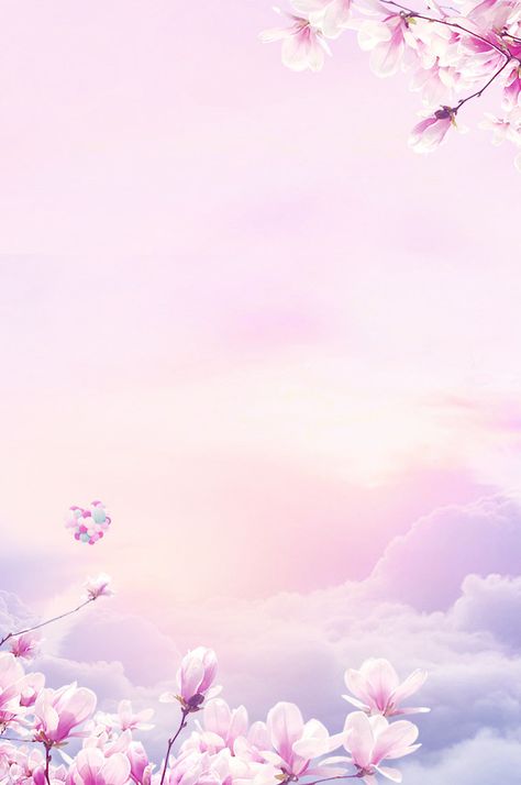 Sky Weather Clouds Cloudscape background Background Design Flower, Cloud Frame, Beautiful Background Designs, Flowery Background, Image Girly, Pink Backgrounds, Cloud Background, Floral Backgrounds, Flower Background Design