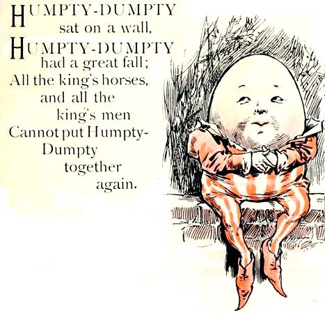 The modern version of the Rhyme Cosmic Egg, King Horse, Childrens Poetry, Fairytale Nursery, Alice And Wonderland Quotes, Wonderland Quotes, Kings Man, Humpty Dumpty, Vintage Nursery