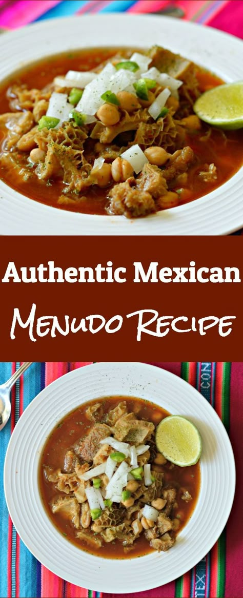 This Authentic Mexican Menudo Recipe is as Mexican as it gets and you will be surprised how good it is! #ad Menudo Recipe Easy, Menudo Recipe Authentic, Mexican Menudo Recipe, Menudo Recipe, Scallions Recipes, Mexican Soup Recipes, Healthy Recipes Crockpot, Recipes Avocado, Traditional Mexican Dishes