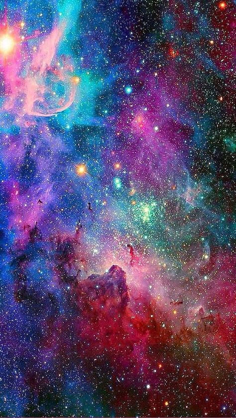 space Colorful Galaxy, Galaxy Wallpaper, The Sky, Planets, Stars