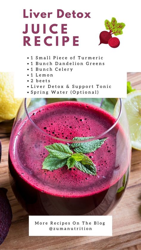 The Best Liver Detox Juice Recipe
1 Small Piece of Turmeric
1 Bunch Dandelion Greens
1 Bunch Celery
1 Lemon
2 beets
Liver Detox & Support Tonic
Spring Water (Optional) Liver Detox Juice, Liver Cleanse Juice, Healthy Liver Diet, Easy Juice Recipes, Recipe Smoothie, Beetroot Juice, Liver Diet, Detox Juice Recipes, Liver Detoxification