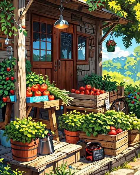 In the countryside's embrace, a garden shed stands near, With crates and baskets overflowing, the harvest of the year. Fruits and vegetables in vibrant, bountiful array, Nature’s humble treasures, in the golden light of day. 🌿🥕 . . . . . . . . #aiart #aiartcommunity #aiartwork #aiartdaily #aiartfamily #aiartist #midjourney #lofi #stablediffusion #comfyui #playgroundai #leonardoaiart #prernaverse #artexploration #digitalart #gardenshed #countrysides #countrysidefarmlife Ideal Community, Italy Vibes, Animated Wallpaper, Nice House, Dreamy Artwork, Japanese Drawings, Garden Drawing, Ink Inspiration, House In Nature