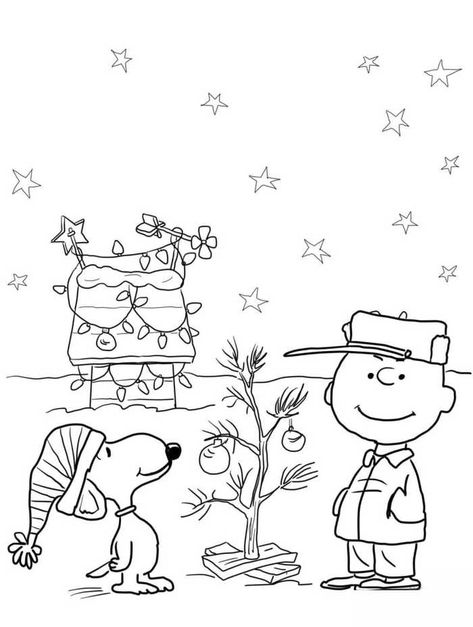 Charlie Brown And Snoopy Christmas Coloring - Printable Charlie Brown Christmas Coloring Pages Snoopy Coloring Pages, Charlie Brown Christmas Tree, Free Christmas Coloring Pages, Christmas Coloring Sheets, Printable Christmas Coloring Pages, Christmas Tree Coloring Page, Tree Coloring Page, Thanksgiving Coloring Pages, Brown Christmas