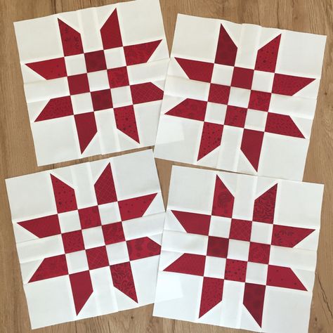 Christmas Present Quilt, Christmas Quilt Blocks, Two Color Quilts, White Quilts, Red And White Quilts, Christmas Quilt Patterns, Start Quilting, Scrap Quilt Patterns, Star Quilt Blocks