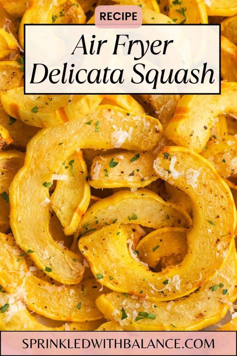 Delicata Squash Recipe, Autumn Side Dishes, Air Fryer Oven Recipes, Delicata Squash, Air Fry Recipes, Cooking With Olive Oil, Air Fryer Recipes Healthy, Squash Recipes, Ww Recipes