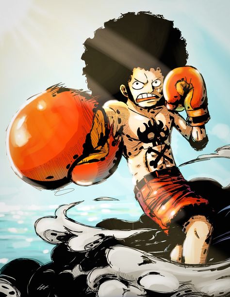 Foxy Pirate Tournament of One Piece Afro Luffy Icon, Foxy Pirates One Piece, Afro Luffy, Cool Anime Art, One Piece World, Hajime No Ippo, Matching Pfp's, One Peace, Slam Dunk