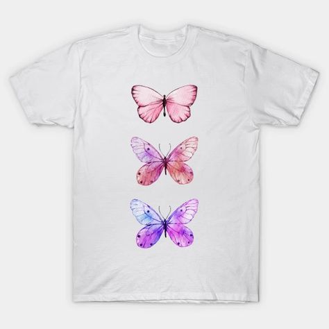 3 colorful butterflies - Butterfly Design - T-Shirt | TeePublic Colorful Butterflies, Butterfly Design, Butterflies, V Neck T Shirt, Graphic T Shirt, Graphic Tshirt, Tshirt Designs, Men And Women, For Men