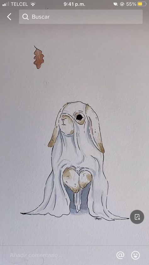 Animals Dressed As Ghosts Drawings, Ghost Animals Drawing, Ghost Animal Drawing, Cute Animal Doodles, Ghost Animals, Petit Tattoo, Easy Animal Drawings, Animal Drawings Sketches, Bunny Drawing