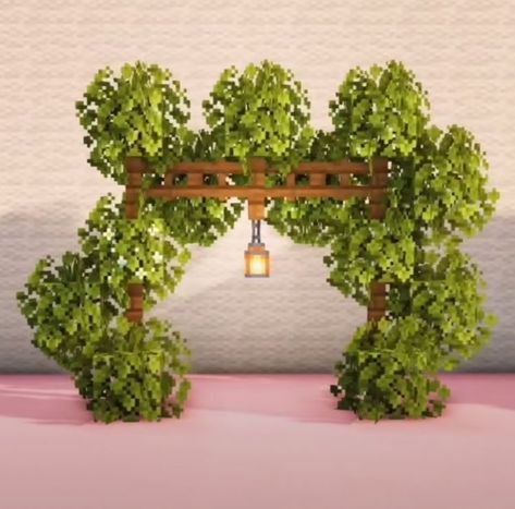 Minecraft Garden Gazebo, Cute Things To Build In Minecraft Outside, Minecraft Mangrove Build Ideas, Minecraft Aesthetic Decor, Cute Minecraft Stairs Outside, Minecraft Building Ideas Bee House, Flowering Azalea Minecraft, Minecraft Barndominium, Minecraft Cottagecore Decoration