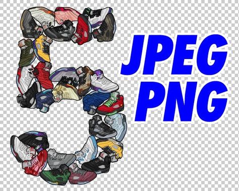 Collage Party, Wall Cutout, Birthday Wall, Black Grapes, Sneaker Art, Air Jordan 5, Decor Birthday, No Background, Cricut Projects Vinyl