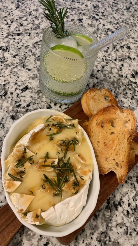 Brie Core Aesthetic, Brie Aesthetic, Garlic And Herb Baked Brie, Brie Cheese Aesthetic, Brie Bread Bowl Baked, Garlic Butter Baked Brie In A Bread Bowl, Dream Food, Delicious Pasta, Food Stations