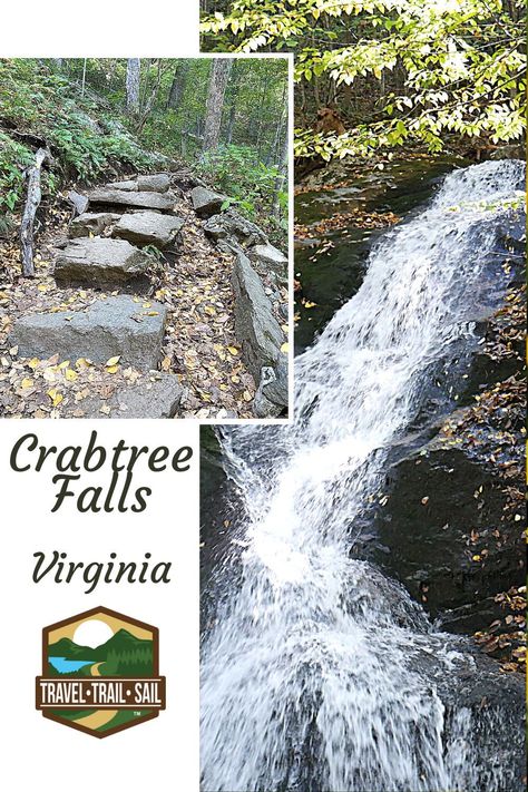 Crabtree Falls, located in Nelson County, Virginia, is a beautiful but somewhat challenging hike. You’ll get to see several amazing waterfall views.#crabtreefallsva #nelsoncounty #virginiahiking #crabtreefalls #hiking Crabtree Falls Virginia, Nelson County Virginia, Amazing Waterfall, Virginia Travel, Tent Site, Beaver Dam, Camping Destinations, Fall Dog, Appalachian Trail