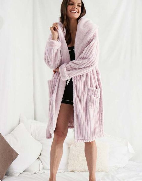 Cloud dressing gown robe Joules Clothing, Luxury Textiles, Pink Cloud, Dressing Gown Robe, Nightwear Women, Pink Clouds, Dressing Gown, The Cloud, For A Reason