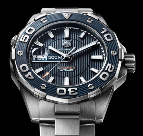 tag-heuer-500m-aquaracer Mens Tag Heuer Watches, Tag Heuer Aquaracer, Tag Heuer Watch, Divers Watch, Amazing Watches, High End Watches, Dive Watches, Tag Heuer, Versace Men