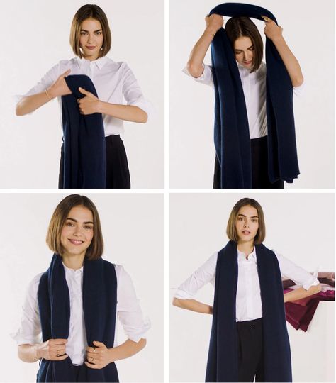 Six Ways To Style the Cashmere Travel Wrap | Blog | White + Warren How To Wear A Blanket Scarf, Boston Outfits, Casual Trendy Outfits, Cashmere Travel Wrap, Travel Wrap, How To Wear A Scarf, Diy Scarf, Women's Outfits, Cashmere Wrap