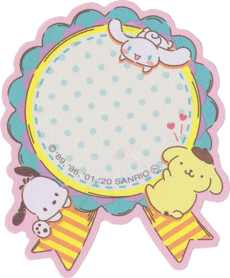 Sanrio Sticky Notes Printable, Cute Scrapbooks, Scrapbook Printing, Digital Scrapbooking Freebies, 17 Kpop, Digi Scrapbooking, Jungkook Fanart, Cute Stationary, Bullet Journal Design Ideas