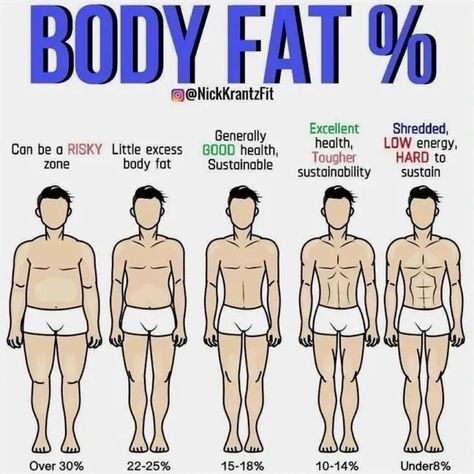 Body Fat Percentage Chart, Body Weight Workouts, Month Workout Challenge, Body Fat Percentage, Losing Fat, Popular Workouts, Aerobics Workout, Men's Fitness, Gym Workout Tips