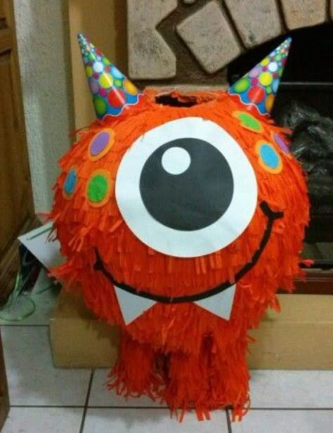 Monster Pinata, Monster Party Ideas, Little Monster Party, Monster First Birthday, Monster Baby Showers, Little Monster Birthday, Monster 1st Birthdays, Monster Birthday Party, Piñata Ideas