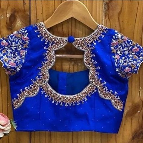 Wrk Blouses, Maggam Work Blouse Designs Latest, Blouse Designs Bridal, Work Blouse Designs Latest, Work Blouse Designs, Latest Blouse Designs, Blouse Works, Maggam Work Blouse, Simple Work