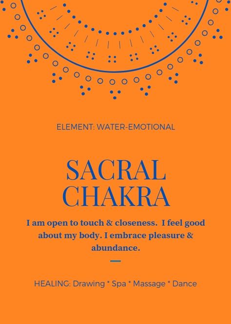 Sacral Chakra Sacral Affirmations, 7 Chakras Meaning, Sacral Chakra Affirmation, Chakra Meanings, Sacral Chakra Healing, 2nd Chakra, Womb Healing, Chakra Activation, Color Healing