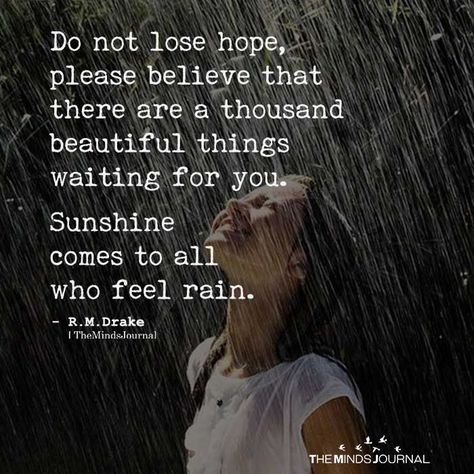 Do Not Lose Hope - https://themindsjournal.com/do-not-lose-hope/ Lost Hope Quotes, Losing Hope Quotes, Do Not Lose Hope, Losing Hope, Feeling Happy Quotes, Dont Lose Hope, Best Friendship Quotes, Wife Quotes, Lost Hope