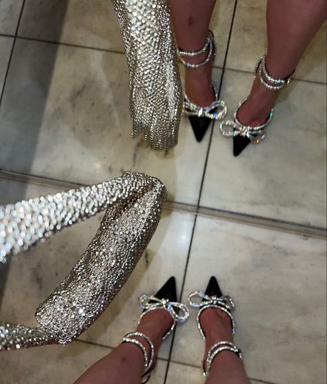 Bow Heels Outfit, Graduation Heels, Heels Bow, High Heels For Prom, Diamond Heels, Fancy Heels, Heels Aesthetic, Heels Prom, Prom Dress Shoes