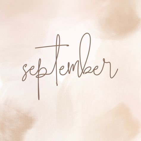 cute beige aesthetic September widget | beige themed! | monthly widget Fall Long Widget, September Widget Aesthetic, November Widget Pictures, Autumn Medium Widget, September Calendar Widget, Cute Beige Aesthetic, September Widget, October Widgets, Aesthetic September