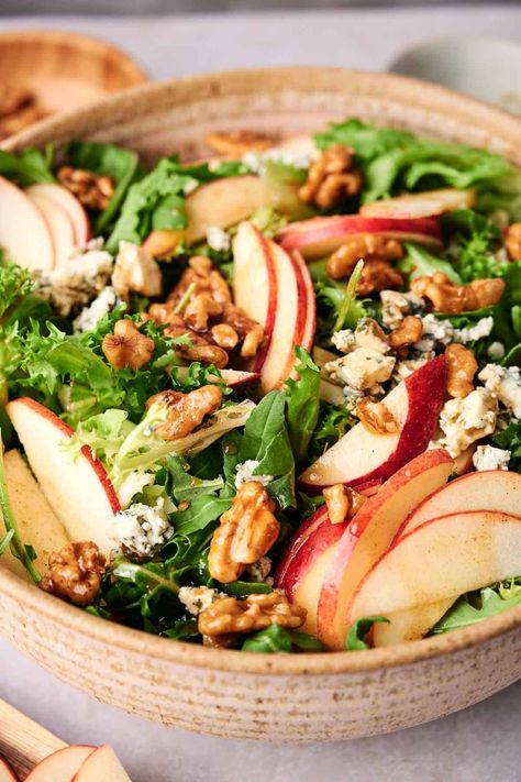 A bowl of honeycrisp salad. Honeycrisp Apple Salad, Honeycrisp Salad, Salad Meals, Family Around The Table, Best Summer Salads, Pot Pie Casserole, Honeycrisp Apple, Chicken Pot Pie Casserole, Easy Thanksgiving Recipes