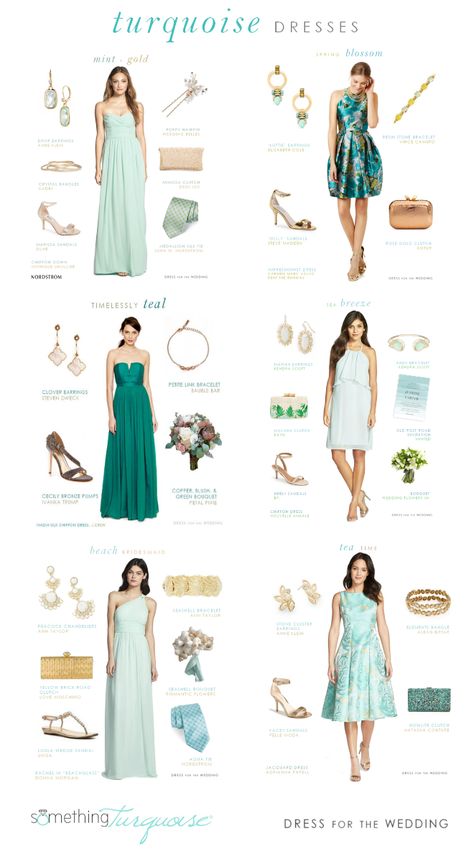 Turquoise Dress Outfit Wedding, Aqua Dress Outfit, Light Green Dresses, Turquoise Dress Outfit, Mint Blue Dress, Tiffany Blue Dress, Wedding Style Ideas, Blue Dress Accessories, Blue Wedding Guest Dresses