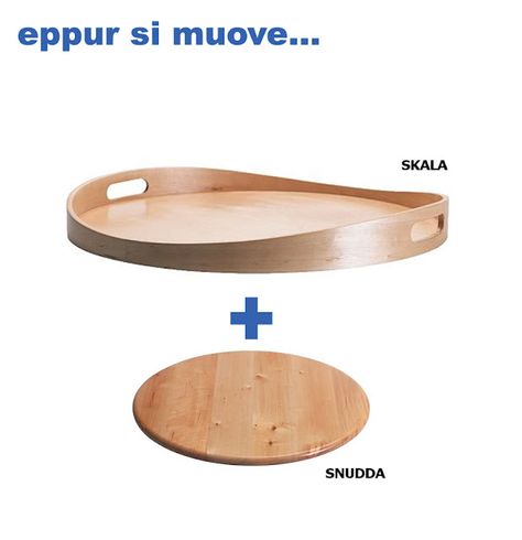 ikea hack: skala and snudda to make large lazy susan for corner cabinet Kitchen Turntable, Large Lazy Susan, Cabinet Ikea, Ikea Storage Cabinets, Cheap Kitchen Cabinets, Ikea Ideas, Large Storage Cabinets, Lazy Susans, L Shaped Kitchen