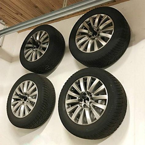 Garage Wheel Storage, Tire Storage Ideas, Tire Storage Garage, Garage Tire Storage, Tire Storage Rack, Wheel Storage, Garage Organizing, Tire Storage, Garage Diy