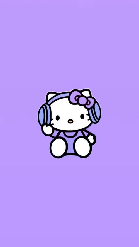 Hello kitty  ~ wallpaper -  background ~  screensaver ~ fotos de pantalla ~ Purple Hello Kitty Wallpaper, Hello Kitty Laptop, Purple Hello Kitty, Waves Wallpaper Iphone, Hello Kitty Theme Party, Purple Aesthetic Background, Pink Wallpaper Hello Kitty, Walpaper Hello Kitty, My Melody Wallpaper