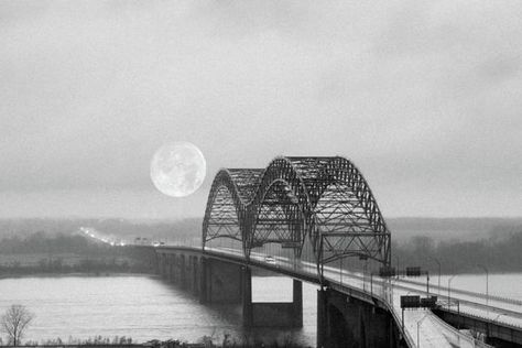 Memphis Bridge across the Mississippi River - Photograph for sale in a variety of sizes at 1-james-richardson.fineartamerica.com Memphis Bridge, Bridge Tattoo, Beautiful Bridges, Memphis Tennessee, Mississippi River, Not Allowed, Newcastle, Mississippi, Industrial Design