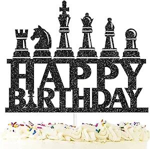 Amazon.com: Chess Birthday Cake Topper-Chess lover chess player Happy Birthday Cake Decoration : Grocery & Gourmet Food Chess Cake Topper Printable, Chess Birthday Cake, Chess Birthday, Chess Cake, Creative Birthday Cards, Birthday Cake Decoration, Fun Party Themes, Card Inspo, Decoration Cake