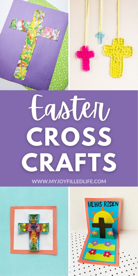 Teach your kids the true meaning of Easter with these cross crafts that represent the love, hope, and mercy of Jesus. Perfect for all ages, from toddlers to teenagers. Share the message of the cross and the promise of eternal life. Easter Cross Crafts, Cross Crafts For Kids, Easter Jesus Crafts, Crafts For Easter, True Meaning Of Easter, Cross Crafts, Bible Crafts For Kids, Diy Cross, Easter Cross