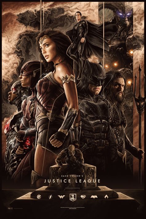 Zack Snyder Justice League, Justice League Art, Zack Snyder's Justice League, Zack Snyder, Justice League Unlimited, Dc Movies, Alternative Movie Posters, Dc Comics Art, Gal Gadot