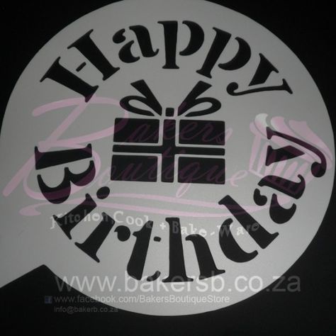 Happy Birthday Stencil Templates, Happy Birthday Stencil Free Printable, Cake Stencils Diy, Happy Birthday Stencil, Happy Birthday Templates, Stencil Letters, Cake Stencils, Happy Birthday Printable, Happy Birthday Template