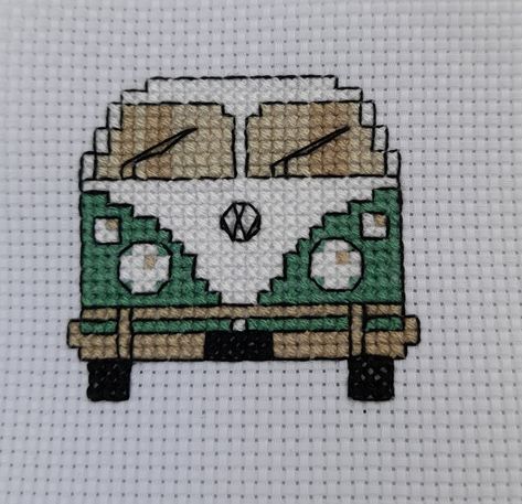 A really quick wee cross stitch project Camper Van Cross Stitch, Cross Stitch Camper, Needle Work, Vw Bug, Cross Stitching, Camper Van, Cross Stitch Embroidery, Stitch Patterns, Cross Stitch Patterns