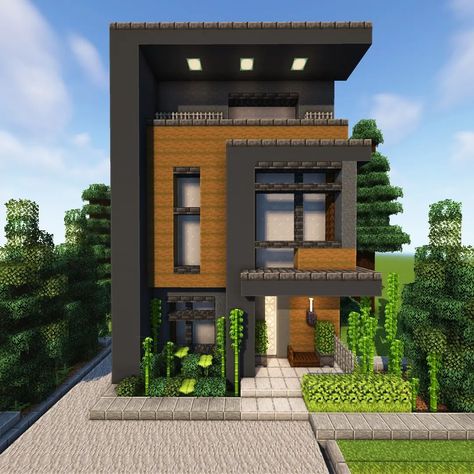 Minecraft Modern House Designs, Big Minecraft Houses, Minecraft Beach House, Mansion Minecraft, Interior Design Minecraft, Minecraft Modern City, Modern Minecraft, Codes Wallpaper, Modern House Minecraft