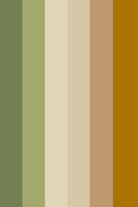 #Vintage #Green #Brown #Color #Aesthetic #Scheme Green And Brown Color Scheme, Brown Color Scheme, Color Palette Living Room, Hexadecimal Color, Brown Color Schemes, Palette Design, Brown Color Palette, Palette Art, Colors Palette