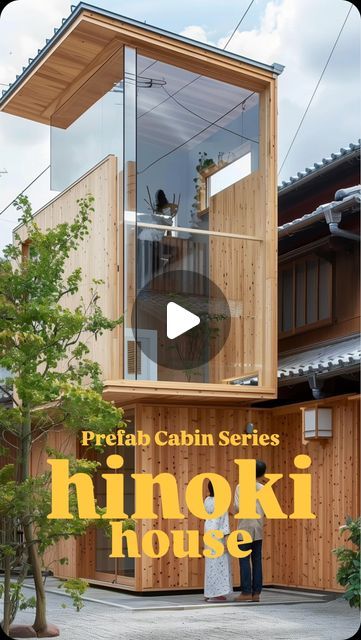 COSA MICROHOUSE & VILLA DEVELOPER on Instagram: "H I N O K I  H O U S E - Concept 0120
.
.
This house is designed in celebration for the love of the owner to Hinoki wood. It is mainly decorated and made using Hinoki wood on almost every aspect of the house. Looking at the final works of this house, we realise how real Hinoki wood stands out from any other wood and wood lookalike material. It is a truly Nippon trademark 🌿🌿🌿❤️❤️
.
.
Ps: hinoki has a super nice smell too which is very relaxing too ❤️❤️
.
.
#hinoki #aiEnhanced #design #architecture #interior #prefab #modular #japan #tokyo #microhouse" Japanese Tiny House Design, Tiny House Japan, Hinoki Wood, Prefab Cabins, Micro House, Japan Tokyo, Japanese House, Wood Stand, Small Trees