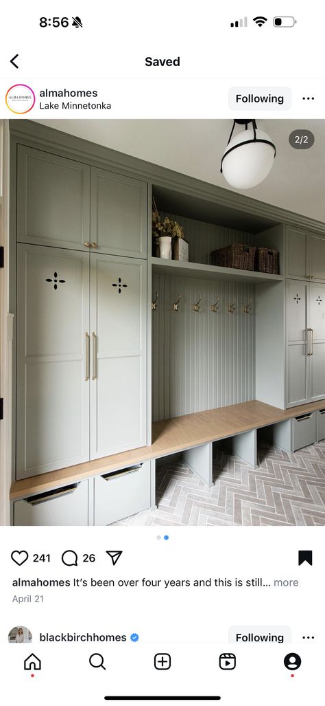 Mudroom Gym Combo, Lockers Laundry Room, Mudroom And Pantry Combo, Corner Mudroom Ideas, Transitional Mudroom, Mudroom Cabinetry, Mudroom Cubbies, Mudroom Laundry, Ikea Wardrobe