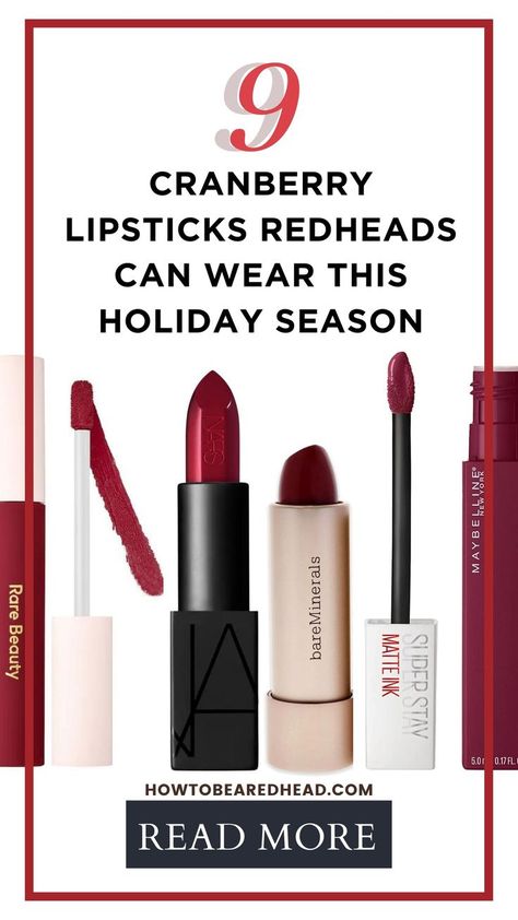 Cranberry Lipstick, Berry Tones, Redhead Makeup, Berry Lipstick, Lipstick For Fair Skin, Berry Lips, Lipstick Makeup, Fair Skin, Thanksgiving Table