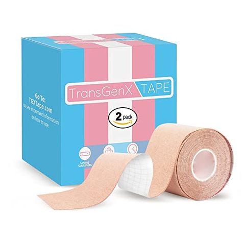 Universal Body Labs TransGenX Tape - Best Trans FTM Binder for Chest Binding (2 Pack) Binder Ftm, Chest Binding, Trans Boys, Lesbian Quotes, Sensory Issues, Alexa Device, Small Business Branding, Sweat Proof, Duct Tape