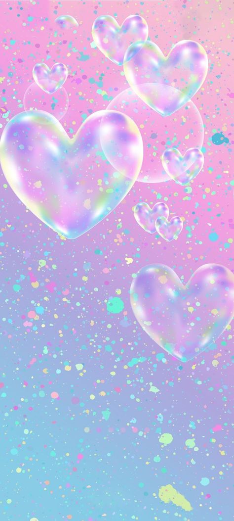 Pastel rainbow heart bubbles Iphone Wallpaper Heart, Beautiful Heart Images, Wallpaper Valentines, Wallpaper Heart, Heart Bubbles, Pretty Wallpapers Tumblr, Bubbles Wallpaper, Heart Iphone Wallpaper, Phone Wallpaper Pink