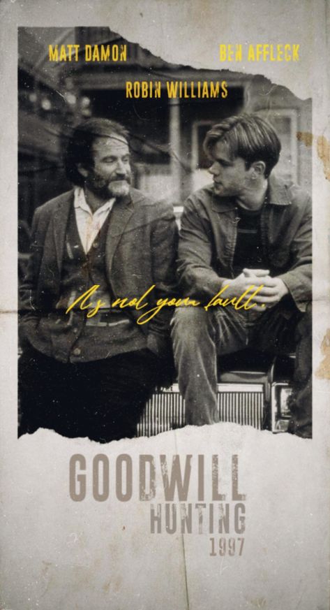 Goodwill Hunting Poster, Goodwill Hunting Movie, Good Will Hunting Poster, Good Will Hunting Movie, Hunting Poster, Psychological Movies, The Godfather Poster, Italy 1983, The Fall Movie