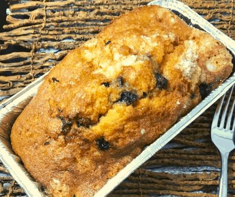 Air Fryer, Lemon Blueberry Bread - Fork To Spoon Blueberry Quick Bread, Lemon Blueberry Loaf, Blueberry Loaf, Lemon Poppyseed Bread, Blueberry Banana Bread, Lemon Blueberry Bread, Air Fryer Oven Recipes, Lemon Bread, Cranberry Bread