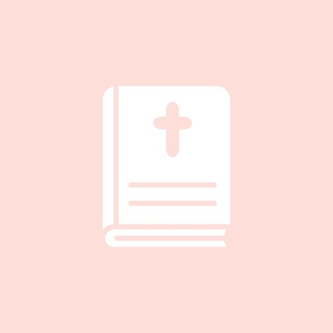 Bible App Icon, Pink Bible, Bible App, App Icon, Bible, Pink, White